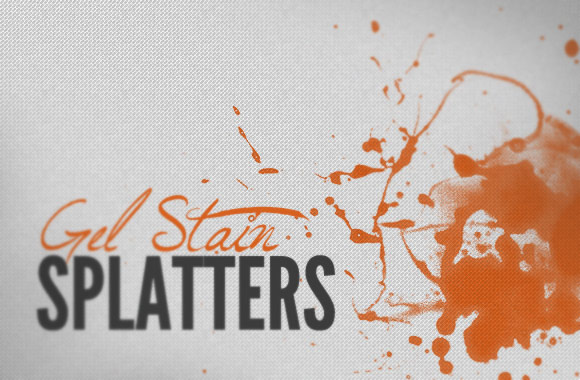Gel Stain Splatters - Brush Kit