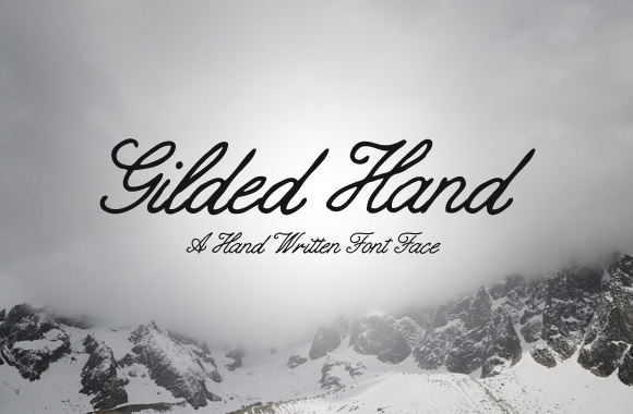 Gilded Hand - Script Font