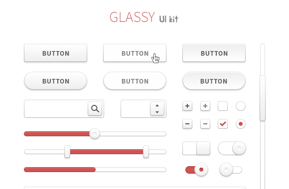 Glassy UI Kit