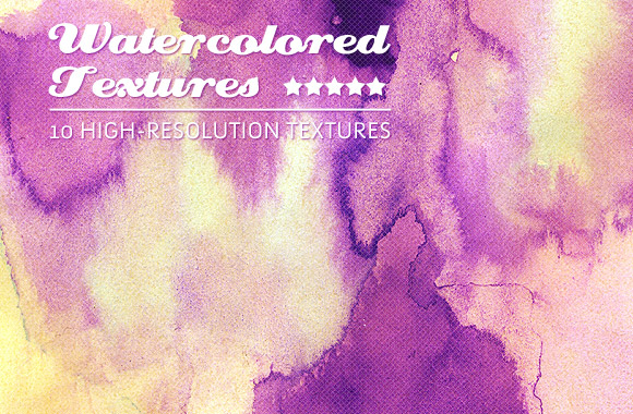 10 Grunge Watercolored Textures