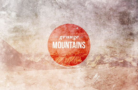Grunge and Retro Mountains