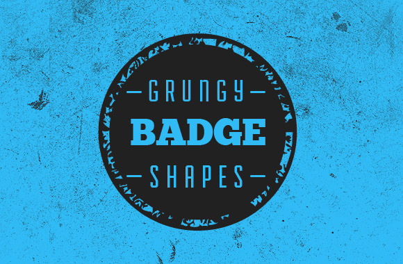 Grungy Vector Badge Shapes