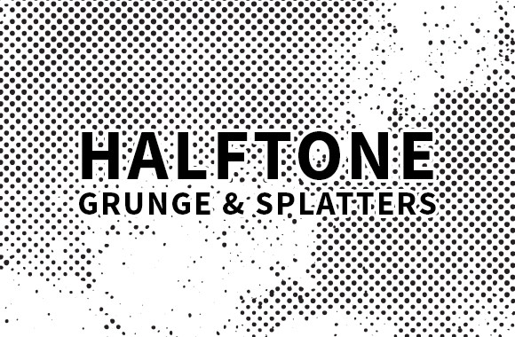 Vector Halftone Grunge and Spaltters
