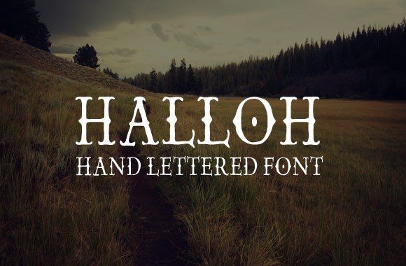 Halloh - Hand Lettered Font