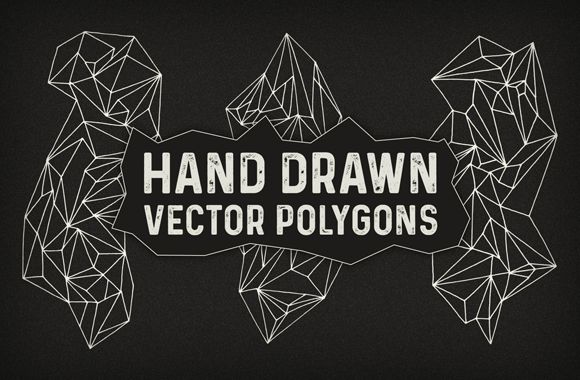 Hand Drawn Vector Polygons
