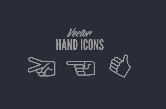 Vector Hand Signal Icons