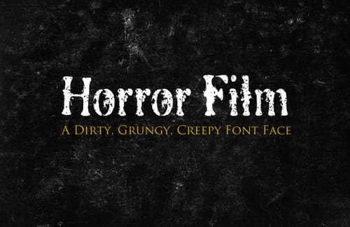 Horror Film Font