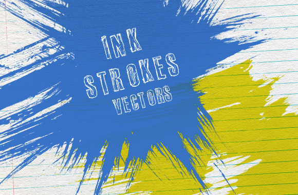 15 vector ink strokes