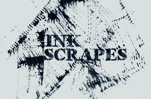 Ink Scrapes Photoshop Brush Set