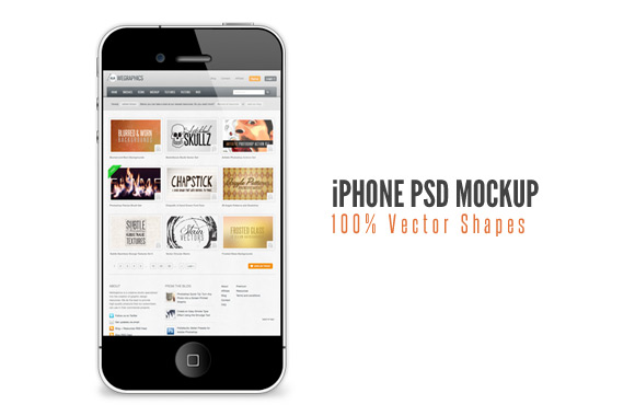 Free iPhone PSD Mockup