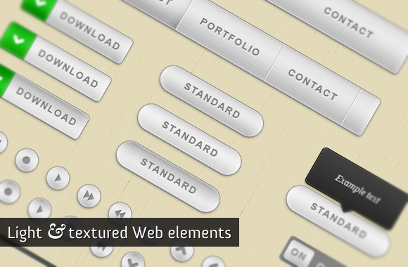 Light and textured web elements kit