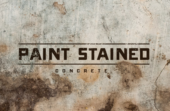 Paint Stained Concrete Brushes and Textures