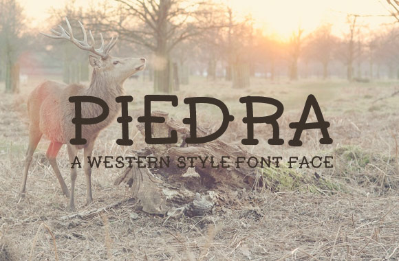 Piedra - Hand Drawn Western Font