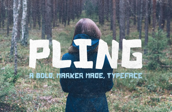 Pling - A Marker Made Typeface