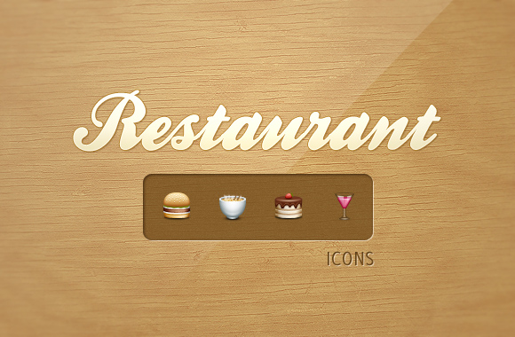 Restaurant icons 