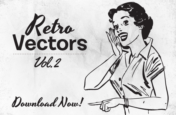 Free Retro Vectors Vol 2