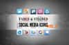 Free Stained and Faded Social Media Icons Vol 2