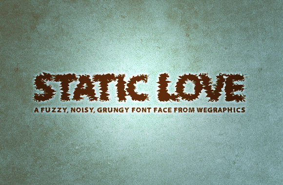Static Love - A Noisy Font Face