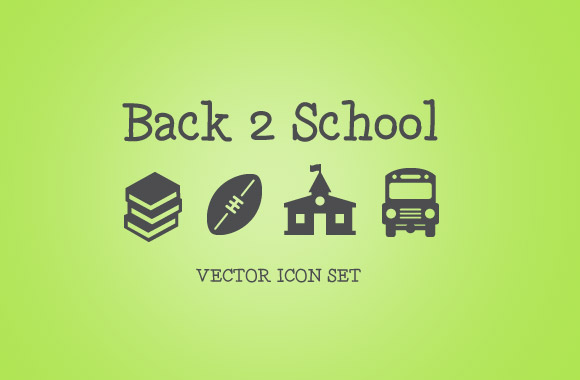Back 2 School Vector Icons Pack