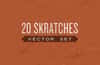 20 Scratches Vector Set