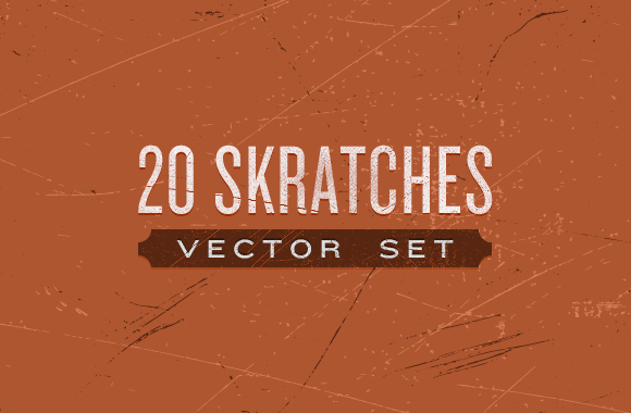 20 Scratches Vector Set