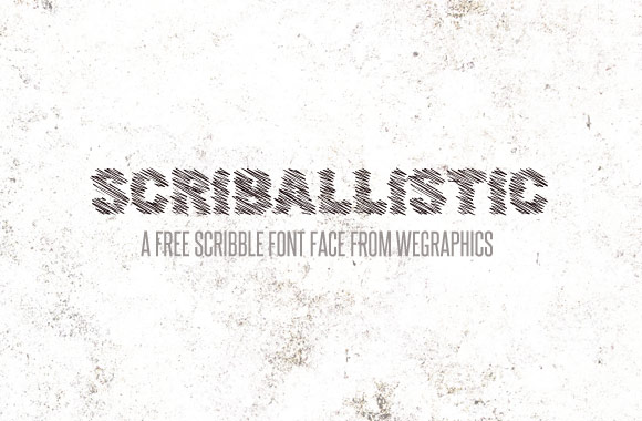 Scriballistic - A Free Scribbled Font Face