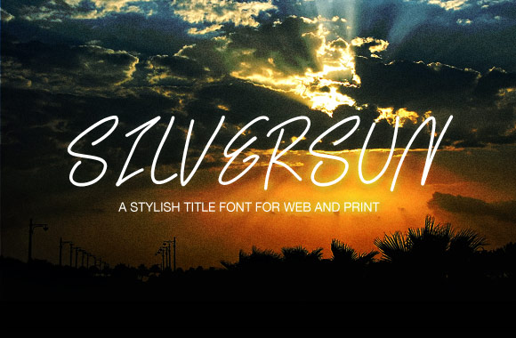 SilverSun - A Handwritten Web Font