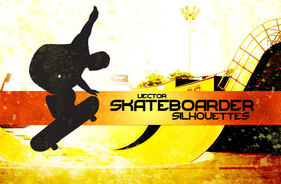 Vector Skateboarder Silhouettes