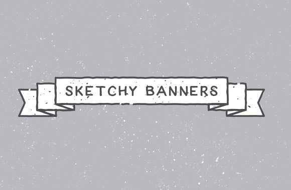 Sketchy Vector Banner Graphics