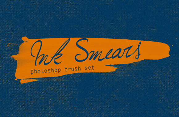 Ink Smears Photoshop Brush Set - WeGraphics
