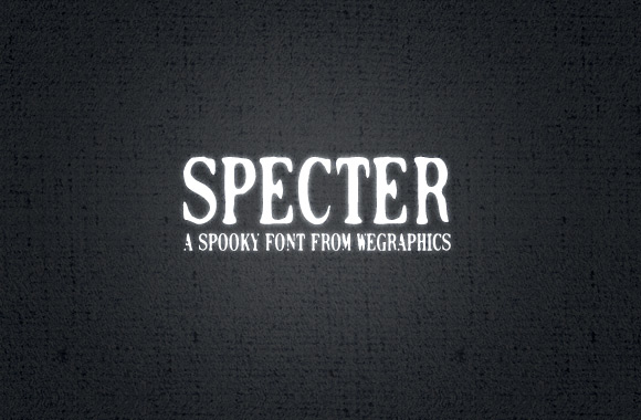 Specter - A Spooky Font Face