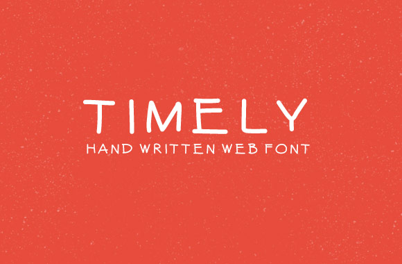Timely - Hand Written Web Font