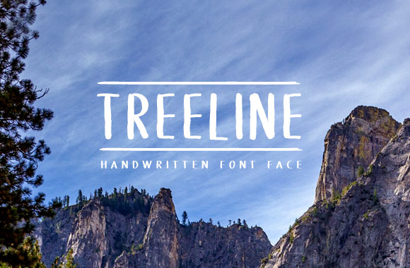 Treeline - Handwritten Font Face