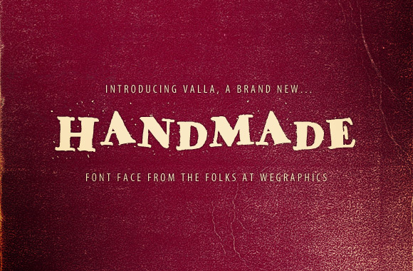 Valla - A New Handmade Font Face
