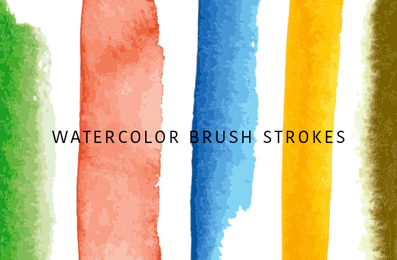 Vector Watercolor Strokes - Art Brushes