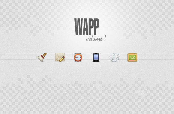 Wapp, an icon set for web apps volume1