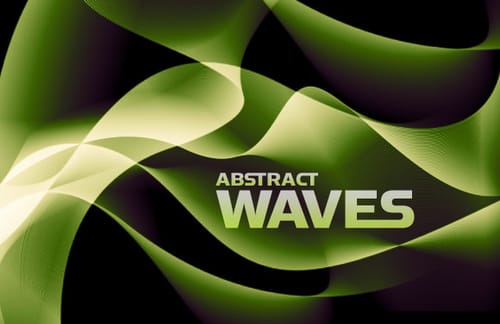 Abstract Waves Photoshop Brush Set