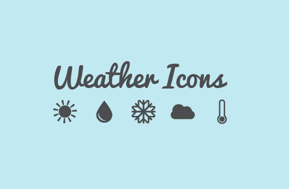 Simple Vector Weather Icons Pack