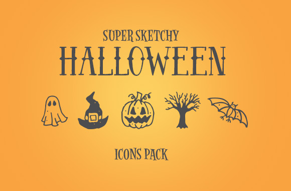 Super Sketchy Halloween Icons