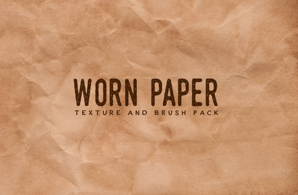 Worn Paper Textures and Brush Pack
