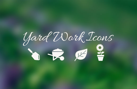 Yard Work Vector Icons