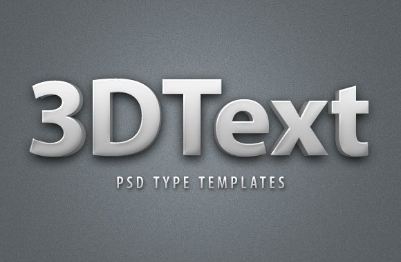 3D Text Style Template