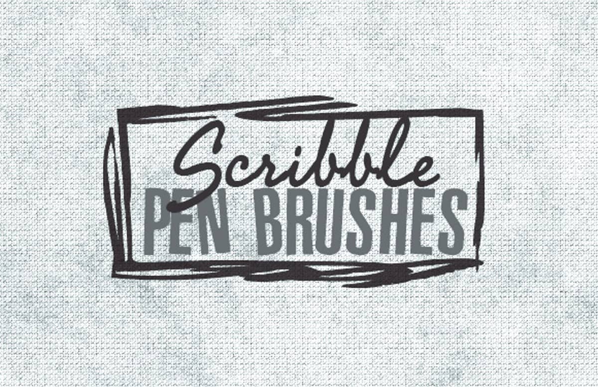 50 Scribble Pen Art Brushes Scribble Slide1