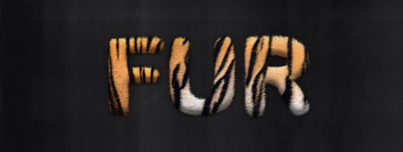 Easily Make a Fur Text Effect in Photoshop