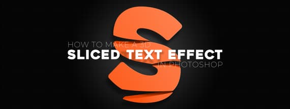 How to Make a 3D Sliced Text Effect in Photoshop