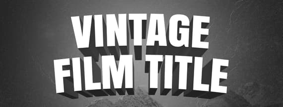 How to Create a Vintage 3D Film Title Card with Photoshop