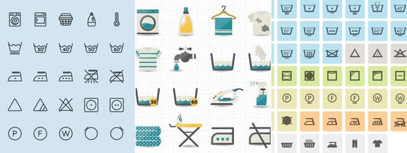 14 Washing Instruction Symbol and Icon Downloads for Manuals and Labels