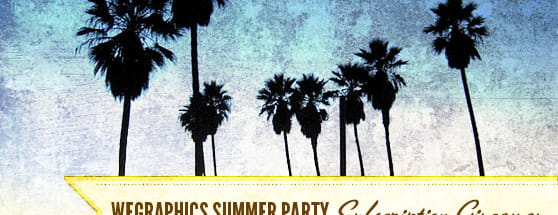 Summer Party Giveaway: Win a FREE One Year Subscription to WeGraphics!