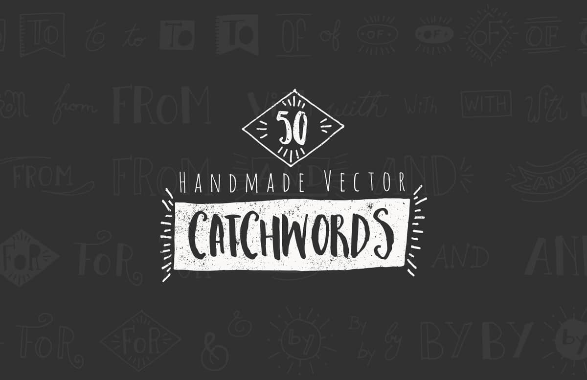 50 Handmade Vector Catchwords Preview 1