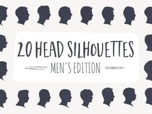 20 Head Silhouettes - Men Edition 1
